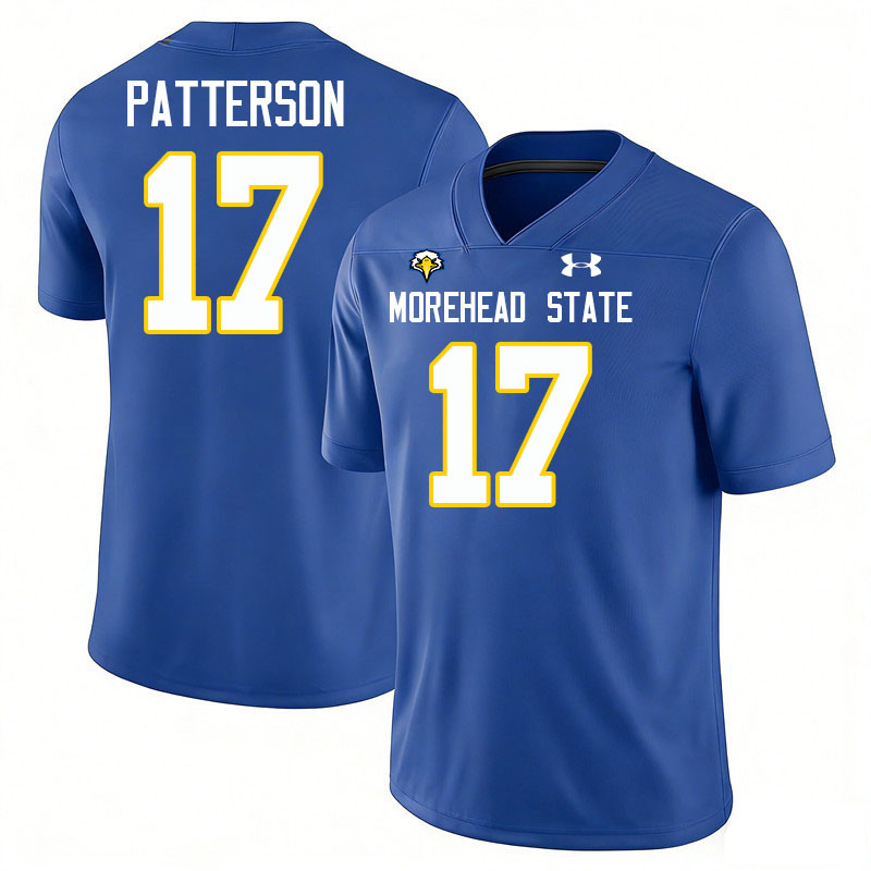 Morehead State Eagles #17 Bryce Patterson College Football Jerseys,Uniforms-Blue